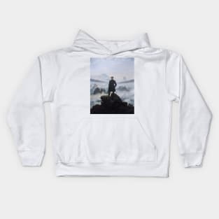 Wanderer above the Sea of Fog - Caspar David Friedrich Kids Hoodie